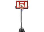 Canestro Da Basket, Altezza Regolabile, Design Resistente, Rosso