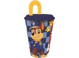 Tazza Con Cannuccia Paw Patrol 430Ml, Plastica