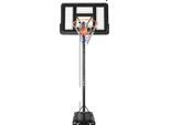 Canestro Da Basket, Altezza Regolabile, Design Resistente, Nero