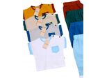 Bonito | Set Da Ragazzo - Maglietta E Pantaloncini - Cotone 80 - Colori Chiari - Comodo E Traspirante