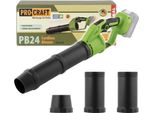Soffiatore A Batteria Procraft Pb24Bb 20 V Brushless Solo - Senza Batteria, Senza Caricabatteria