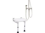 Sedile Da Doccia, A Parete, Pieghevole, Piedini Antiscivolo, 42-53 Cm