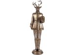 Decorazione Cervo Clayre & Eef 6PR5519 11X10X38 Cm Color Oro