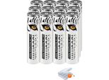Batterie Ricaricabili Agli Ioni Di Litio, 1300Mwh Aaa, 12 Batterie Aaa