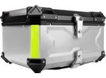 Bauletto Per Moto, Alluminio Resistente, Ampio Spazio Di Stivaggio Da 80L, Argento-65L X-1