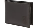 Oxmox Pelle Portafoglio Leather Rfid Protect PocketböRse Freedom Lion Embossed Brown Marrone Scuro