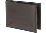 Oxmox Pelle Portafoglio Leather Rfid Protect PocketböRse Jumping Jack Embossed Brown Marrone Scuro