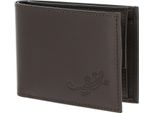 Oxmox Pelle Portafoglio Leather Rfid Protect PocketböRse Lizard 2.0 Embossed Brown Marrone Scuro