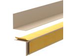 Quest Minimalist Battiscopa Autoadesivo In Pvc - Rigido, Beige, 30X30 Mm, 200 Cm