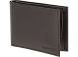 Oxmox Pelle Portafoglio Leather Rfid Protect PocketböRse Pure 2.0 Embossed Brown Marrone Scuro