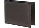 Oxmox Pelle Portafoglio Leather Rfid Protect PocketböRse Ox 2.0 Embossed Brown Marrone Scuro