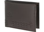 Oxmox Pelle Portafoglio Leather Rfid Protect PocketböRse Jumping Jack 2.0 Embossed Brown Marrone Scuro