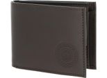 Oxmox Pelle Portafoglio Leather Rfid Protect PocketböRse Circle Bloom Embossed Brown Marrone Scuro