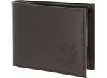 Oxmox Pelle Portafoglio Leather Rfid Protect PocketböRse Frog 2.0 Embossed Brown Marrone Scuro