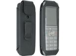 Caseroxx Custodia In Pelle Con Clip Da Cintura Compatibile Con Gigaset CL660 / CL660HX / CL660A In Vera Pelle, Custodia Con Clip Da Cintura E Finestra Di Visualizzazione