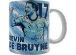 Tazza Da Caffè Manchester United Fc - "Kevin De Bruyne"", Ceramica, 312 Ml GF573 (Taglia Unica) (Blu/Bianco)"
