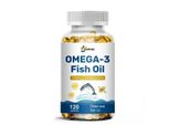 Omega-3 Olio Di Pesce 3600Mg + Epa & Dha (120 Capsule) Integratore Alimentare, Cuore, Circolazione, Cervello, Memoria, Concentrazione, Sistema Immunitario