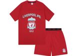 Liverpool Fc - Pigiama Con Pantaloncini Da Uomo GF766 (Xl) (Rosso)