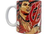 Manchester United Fc - Tazza Da Caffè "Casemiro"", Ceramica, 312 Ml GF590 (Taglia Unica) (Rosso/Bianco)"