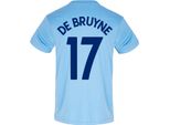 Manchester City Fc - Maglietta "De Bruyne 17"" Da Uomo, Poliestere GF679 (S) (Azzurro)"