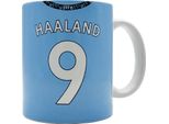 Manchester United Fc - Tazza Da Caffè "Erling Haaland 9"", Ceramica, 312Ml GF572 (Taglia Unica) (Blu/Bianco)"