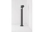 Pull - Paletto Da Giardino Con Lampadina 1Xe27 Max 35W IP65, Alluminio Verniciato, Paletto Da Esterno, Antracite - Perenz