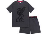 Liverpool Fc - Pigiama Con Pantaloncini Da Uomo GF708 (S) (Grigio)