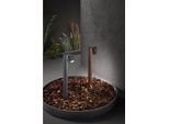 Pull - Paletto Da Giardino Con Lampadina 1Xe27 Max 35W IP65, Alluminio Verniciato, Paletto Da Esterno, Corten - Perenz