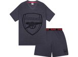 Arsenal Fc - Pigiama Con Pantaloncini Da Uomo GF720 (M) (Grigio)