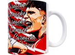 Manchester United Fc - Tazza Da Caffè "Alejandro Garnacho"", Ceramica, 312Ml GF593 (Taglia Unica) (Rosso/Bianco)"
