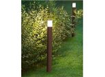 Sigaro - Paletto Da Giardino Con Lampadina 1Xe27 Max 20W IP54, Alluminio Verniciato, Paletto Da Esterno, Corten, H.90 Cm - Perenz