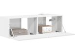 Vidaxl Mobile Tv A Parete Bianco Lucido 60 X 31 X 29,5 Cm Materiale A Base Di Legno