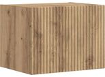 Vidaxl Mobile Tv A Parete In Rovere Lavorato A Mano 60 X 31 X 29,5 Cm