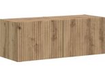 Vidaxl Mobile Tv A Parete 2 Pezzi Arte E Artigianato Rovere 60 X 31 X 29,5 Cm