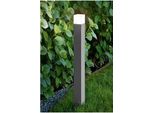 Tower - Paletto Da Giardino Con Lampadina 1Xe27 Max 20W IP54, Alluminio Verniciato, Paletto Da Esterno, Grigio Chiaro, H.90 Cm - Perenz