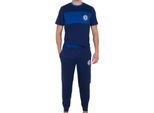 Chelsea Fc - Pigiama "Premium"" Con Pantaloni Lunghi Da Uomo GF983 (Xl) (Blu Scuro)"