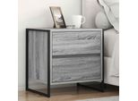 Vidaxl Comodino 2 Pezzi Grigio Sonoma 50 X 39,5 X 50 Cm Materiale A Base Di Legno
