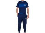 Chelsea Fc - Pigiama "Premium"" Con Pantaloni Lunghi Da Uomo GF983 (Xxl) (Blu Scuro)"