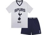Tottenham Hotspur Fc - Pigiama "1882"" Con Pantaloncini Da Uomo GF925 (Xl) (Bianco)"