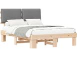 Vidaxl Struttura Letto Con Testiera Imbottita Grigio Chiaro 160 X 200 Cm