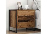 Vidaxl Comodino 2 Pezzi Legno Di Recupero 50 X 39,5 X 50 Cm Materiale A Base Di Legno