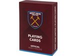 West Ham United Fc - Carte Da Gioco Con Stemma GF556 (Taglia Unica) (Vino Rosso)