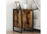 Vidaxl Comodino 2 Pezzi Colore Fumo 39,5 X 30 X 50 Cm Materiale A Base Di Legno