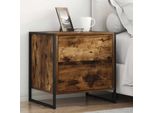 Vidaxl Comodino 2 Pezzi Colore Fumo 50 X 39,5 X 50 Cm Materiale A Base Di Legno