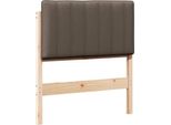 Vidaxl Testiera Imbottita Con Testata Marrone E Taupe 75 Cm