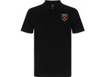 West Ham United Fc - Polo Da Uomo GF597 (S) (Nero)