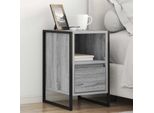 Vidaxl Comodino 2 Pezzi Grigio Sonoma 39,5 X 30 X 50 Cm Materiale A Base Di Legno