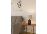Eglo Tischleuchte "Capalbio", Grau (Grau Natur), 1, Ø 23Cm H: 40,5Cm, 1 Stk., Leuchten, Nachttischlampe, Keramik, E27 Fassung, Tischleuchte