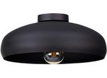 Eglo Deckenleuchte "Mogano", Schwarz, 1, Ø 40Cm H: 17Cm, 1 Stk., Leuchten, Deckenleuchte Industrial, Vintage, Flurlampe Decke Mit E27 Fassung, Deckenlampe Deckenleuchte