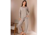 Hausanzug CREATION L PREMIUM, Damen, Gr. 36/38, beige (sesam), 95% Modal, 5% Elasthan, Homewear-Sets Hausanzug